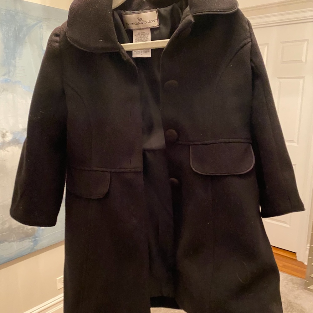 Tailored black coat